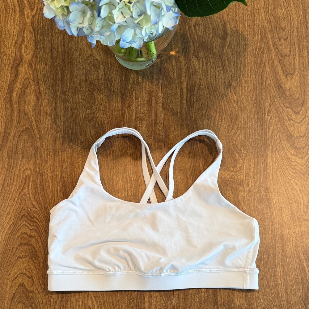 Lululemon White Energy Bra